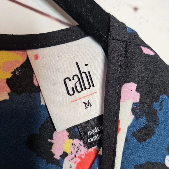 CAbi Spirit Cut Out Floral Sleeveless Top - Picture 5 of 6